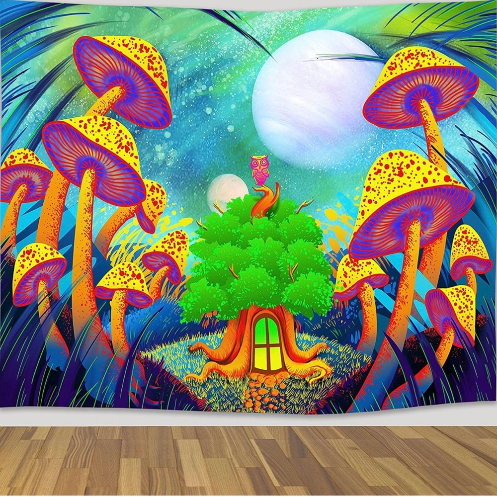 UV Owl Tapestry